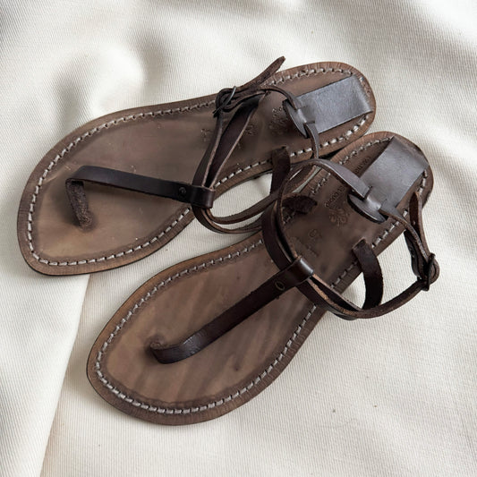 Gianluca 582 Sandales à lanières beiges, taille 40