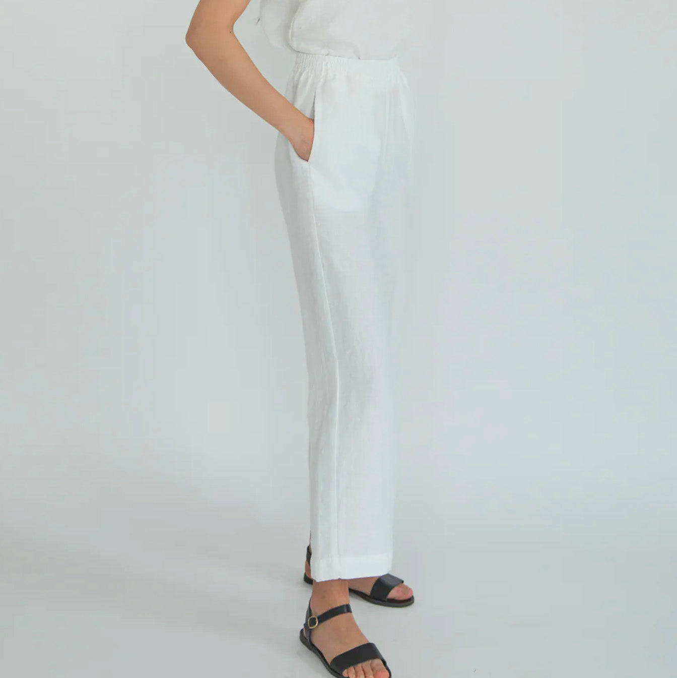 Pantalon Gillian Stevens "Finley" en "Salt", taille "4" (comme un L/XL)