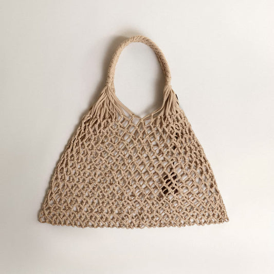 Golden Goose "Resort Net Bag" in Sand