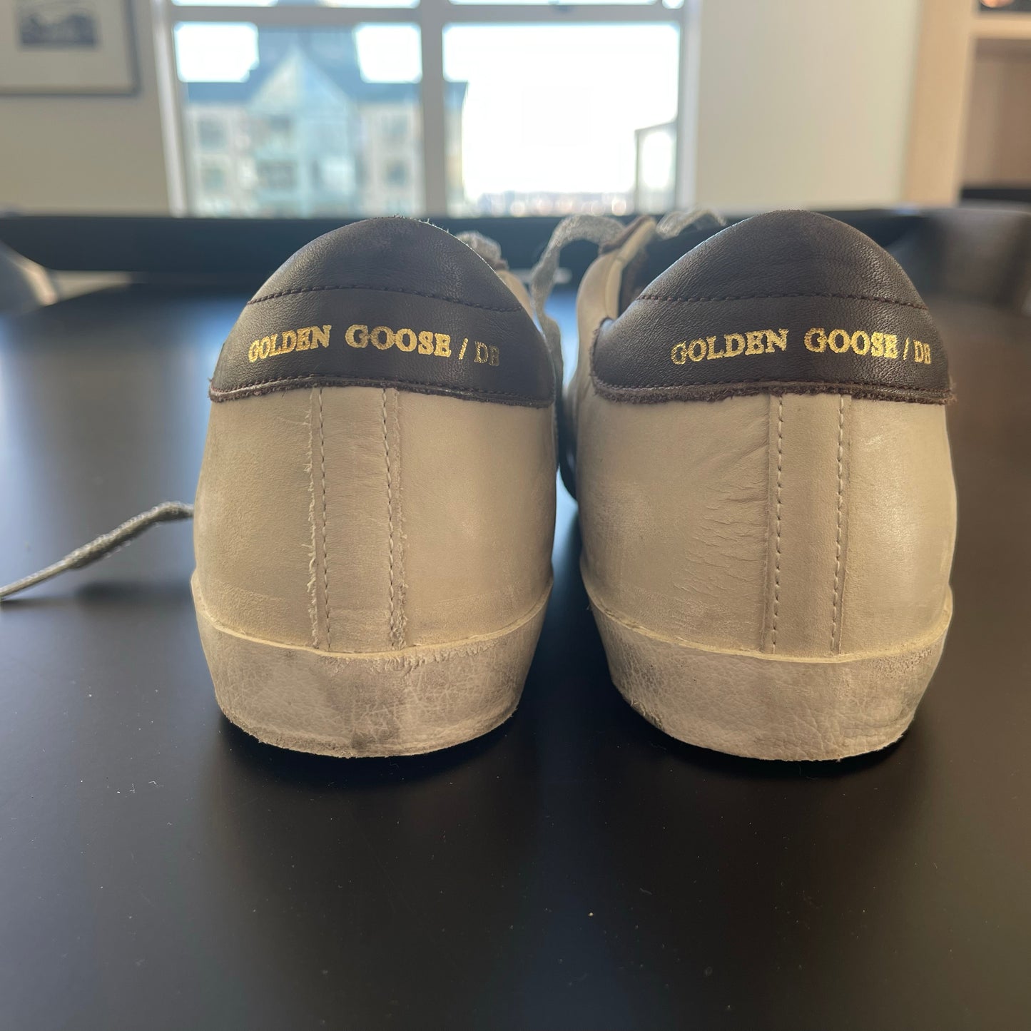 Golden Goose Superstar Sneaker in Brown/Silver, size 41