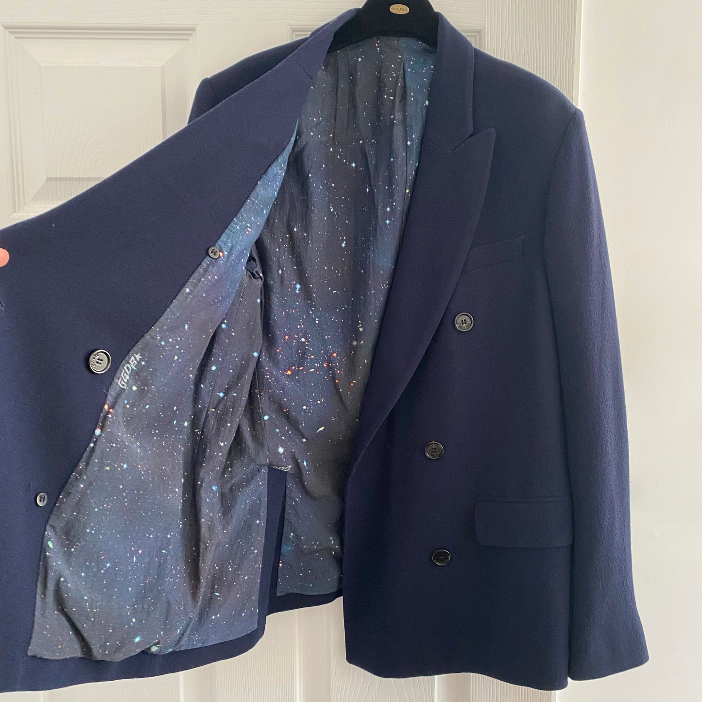 Golden Goose Double Breasted Blazer in Navy, size XL (fits like size large)