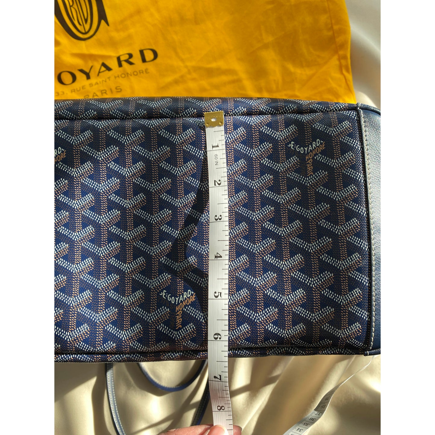 Sac fourre-tout Goyard "Artois" en bleu marine (taille MM)