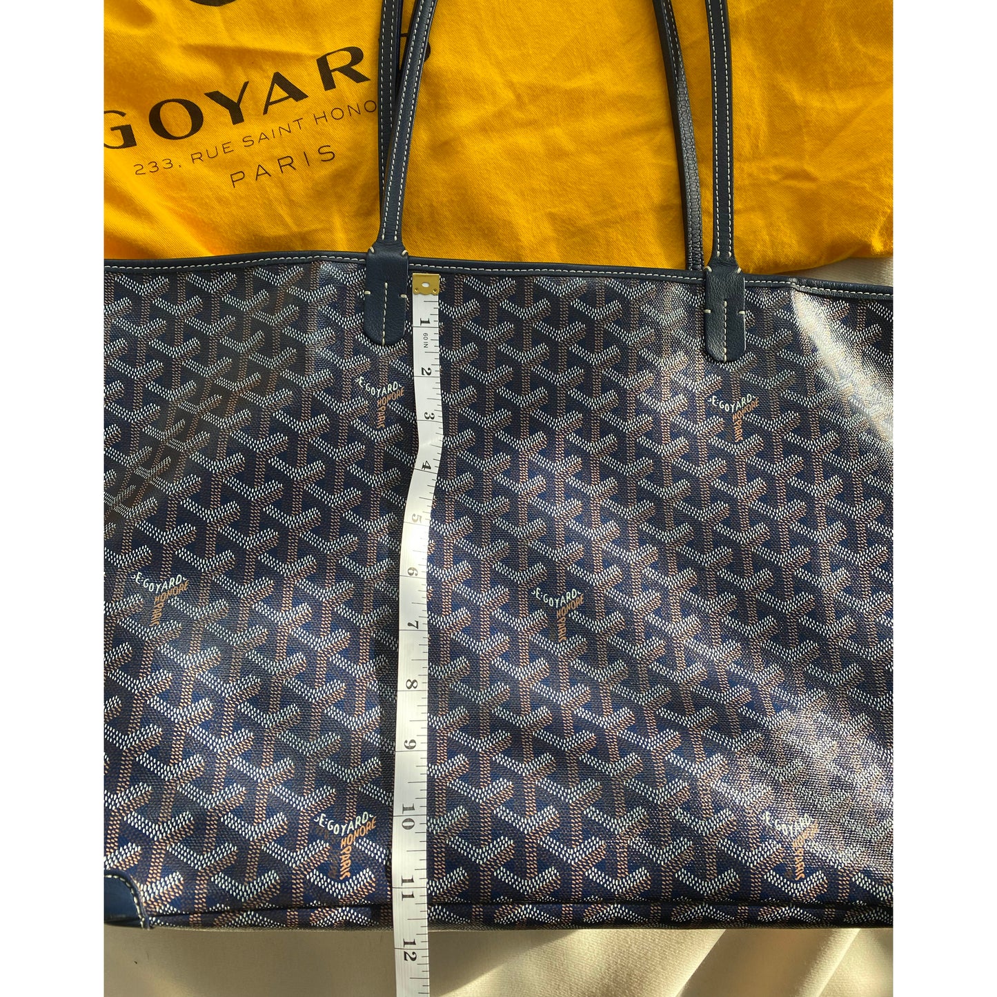 Sac fourre-tout Goyard "Artois" en bleu marine (taille MM)