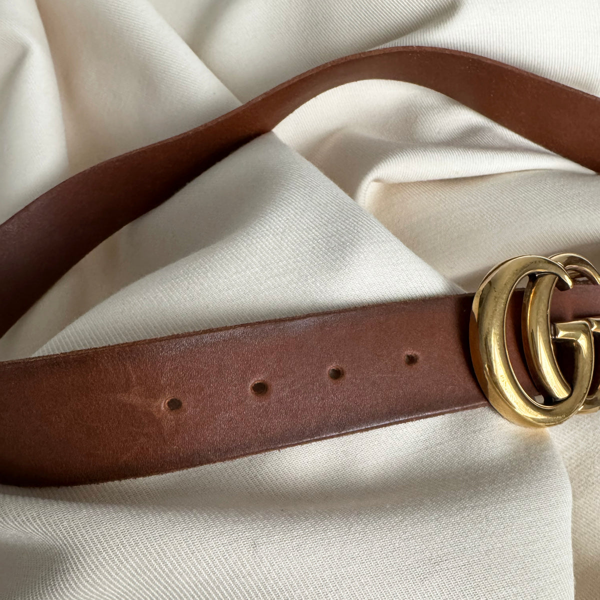 Gucci "Marmont" Belt in Brown, size 95cm