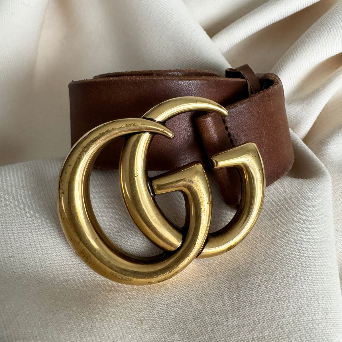 Gucci "Marmont" Belt in Brown, size 95cm