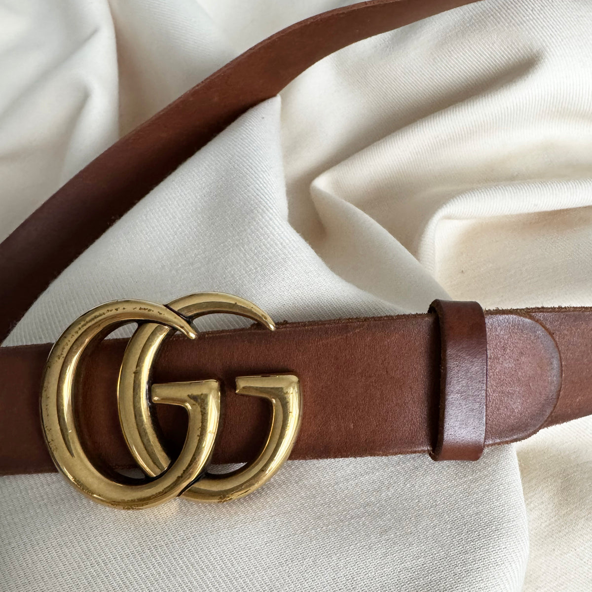 Gucci "Marmont" Belt in Brown, size 95cm