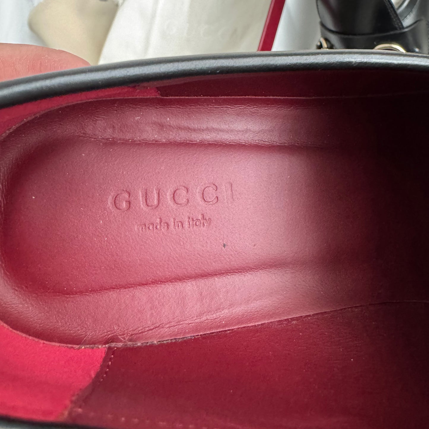 Gucci Loafers w Horsebit in Black, size 37.5