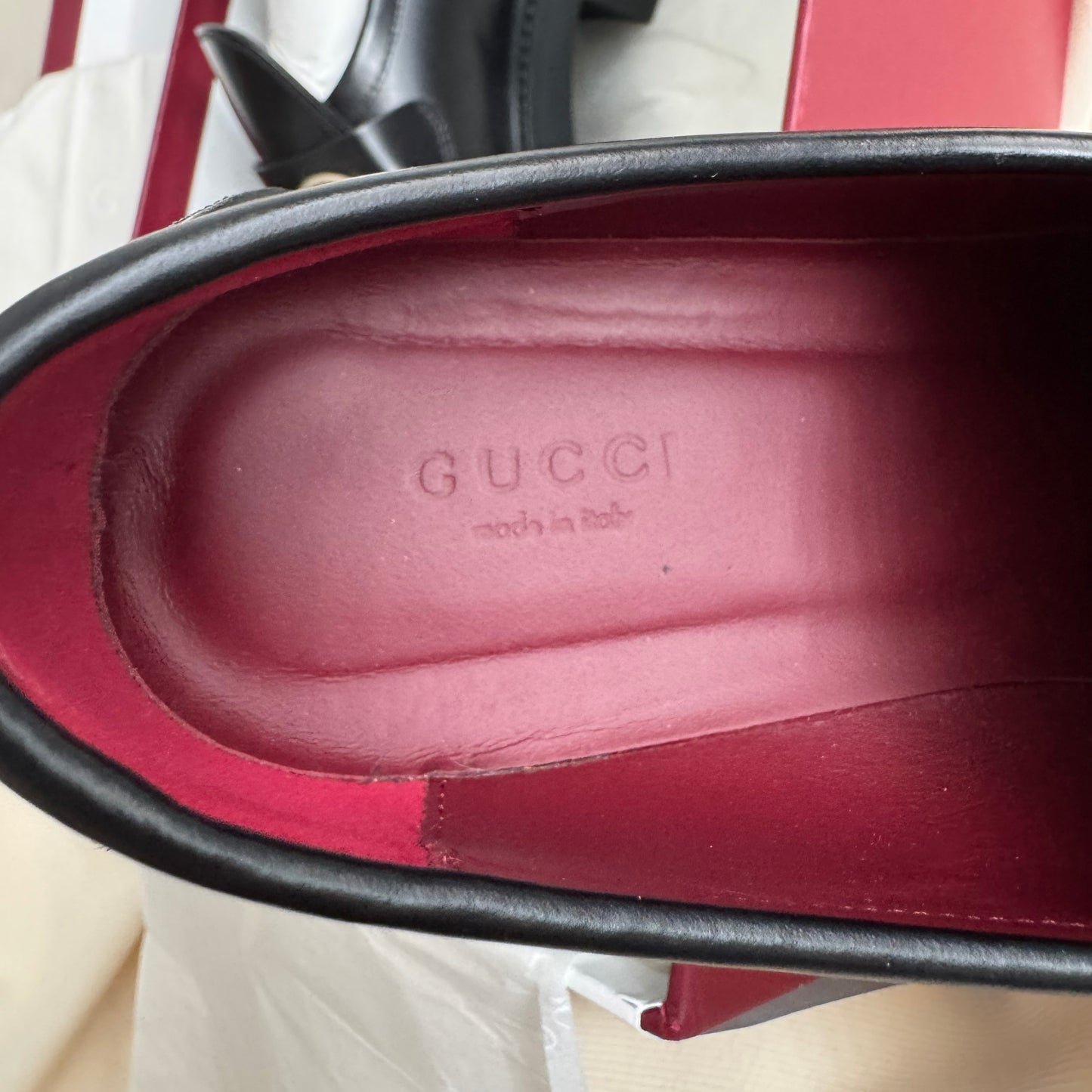 Gucci Loafers w Horsebit in Black, size 37.5