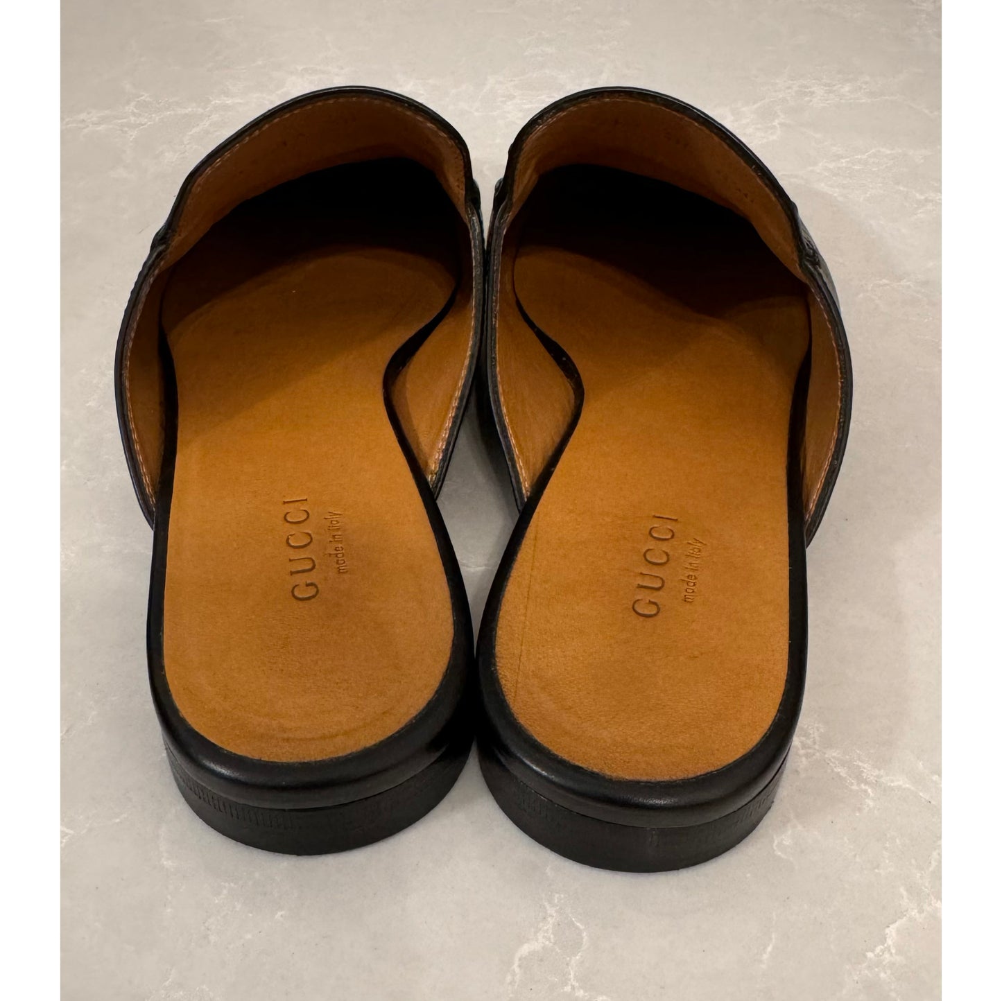 Gucci Princetown Mules in Black, size 38 (fits like 7)