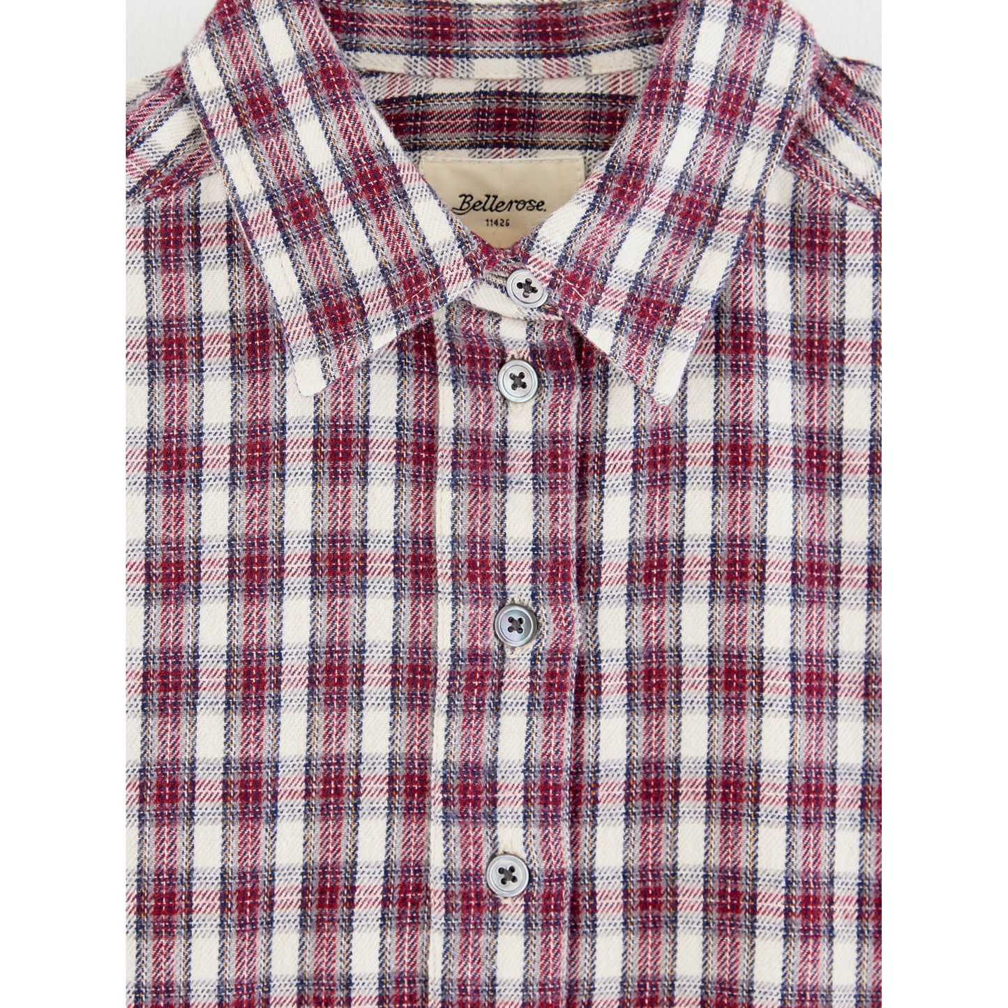 ** KIDS ** Bellerose Checked Cotton Flannel Dress, size 10 years