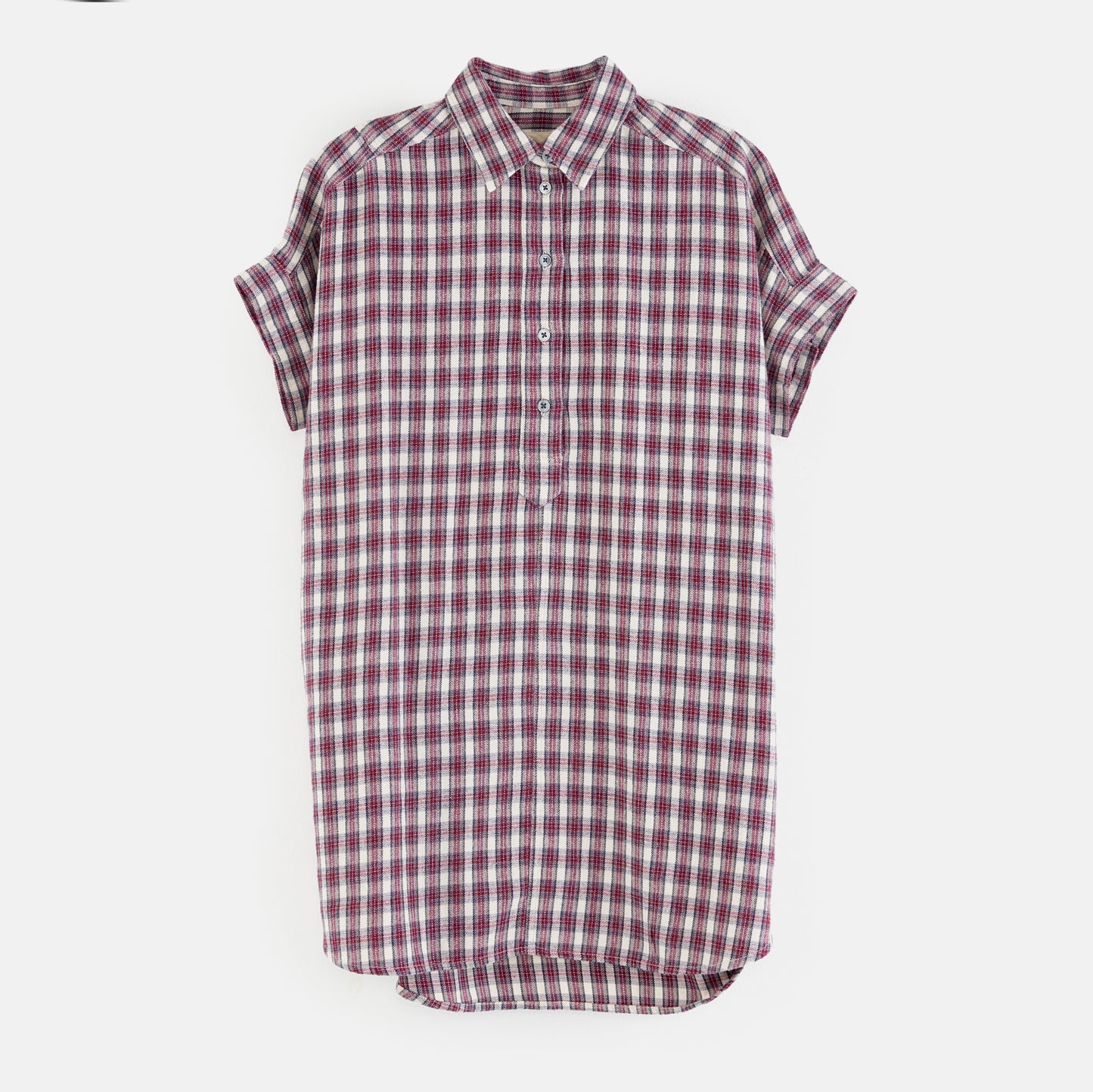 ** KIDS ** Bellerose Checked Cotton Flannel Dress, size 10 years