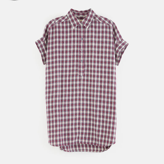 ** KIDS ** Bellerose Checked Cotton Flannel Dress, size 10 years