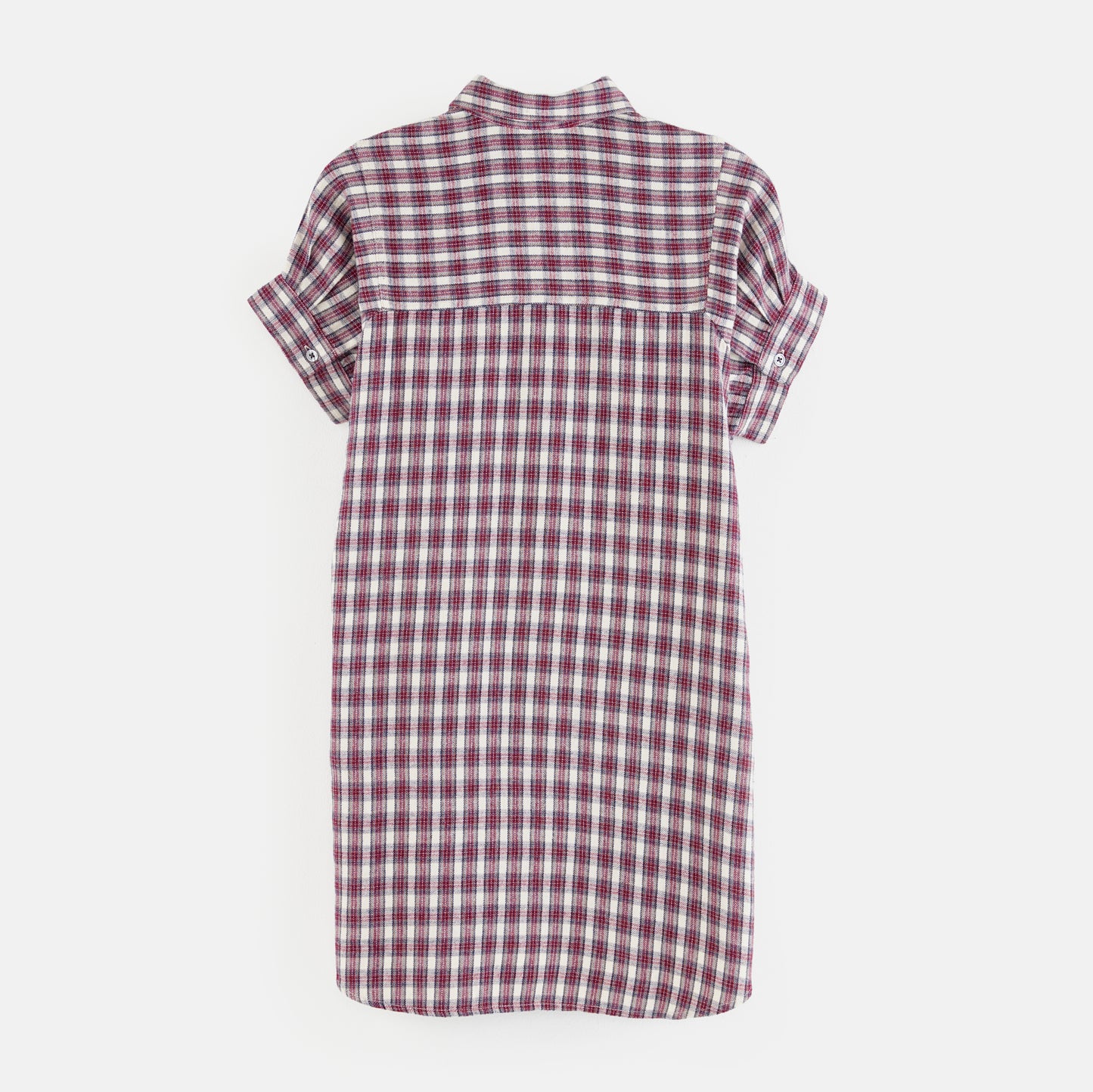 ** KIDS ** Bellerose Checked Cotton Flannel Dress, size 10 years