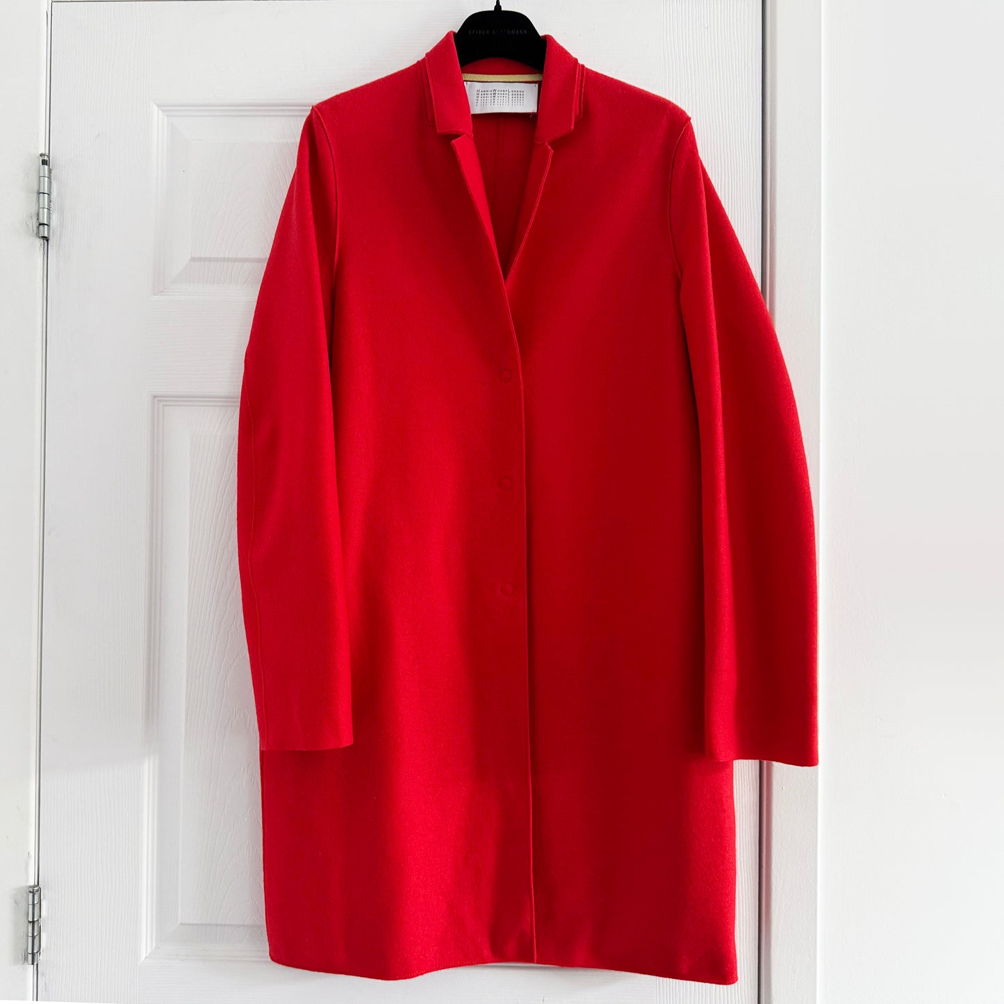 Harris Wharf Cocoon Coat in Red, size 44IT (S/M ish)