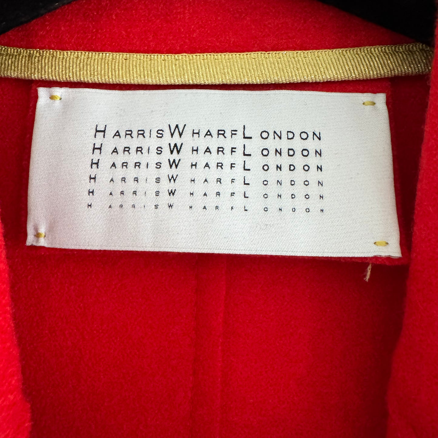 Harris Wharf Cocoon Coat in Red, size 44IT (S/M ish)