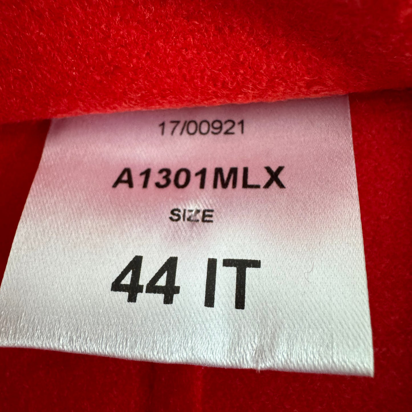 Harris Wharf Cocoon Coat in Red, size 44IT (S/M ish)