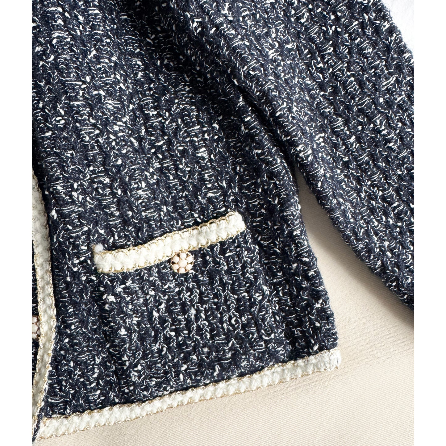 Heartloom "Leo" Cardigan in Indigo, size XS