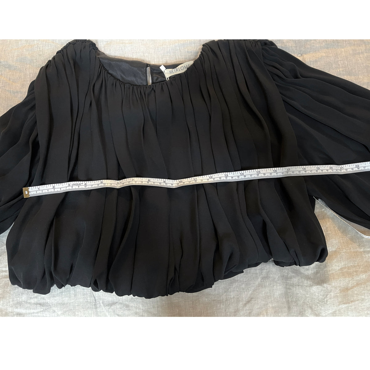 Heirlome "Michele" Top in Black, size Small