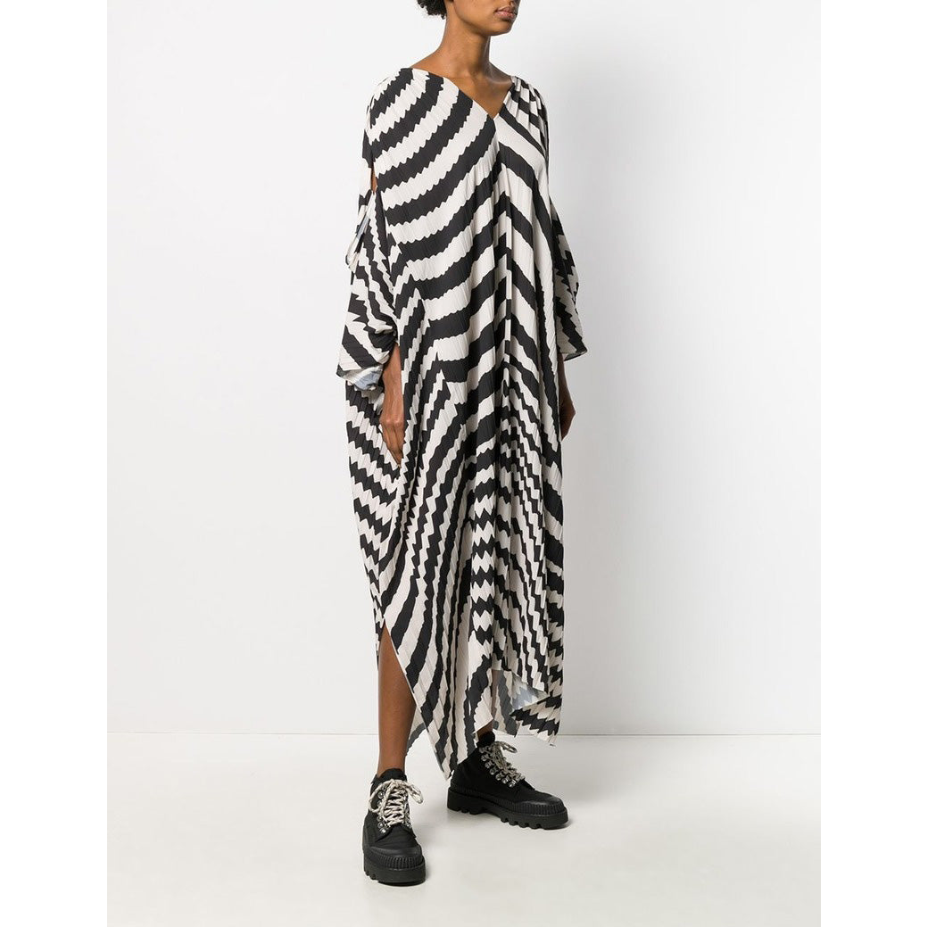 Henrik Vibskov "Jelly" Cutout Shoulder Pleated Dress, size XS/S (Fits anywhere up to XXL).