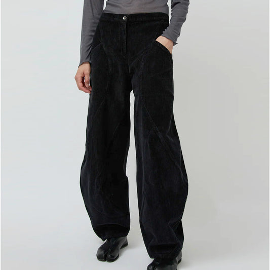 Henrik Vibskov "Digi" Corduroy Pants in Black, size Medium