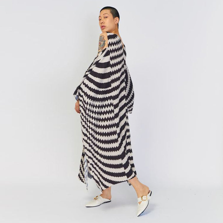 Henrik Vibskov "Jelly" Cutout Shoulder Pleated Dress, size XS/S (Fits anywhere up to XXL).