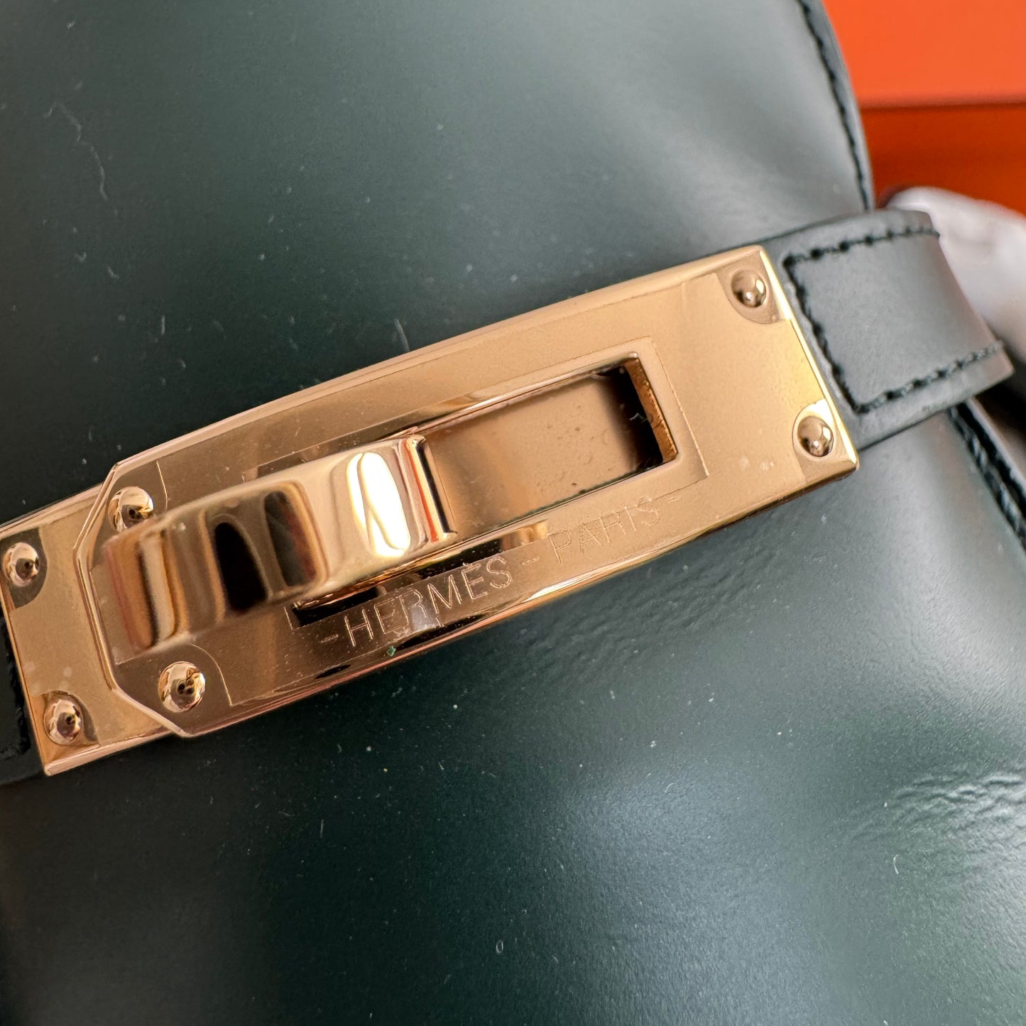 Hermes "Icone" Loafers in Green, size 37.5