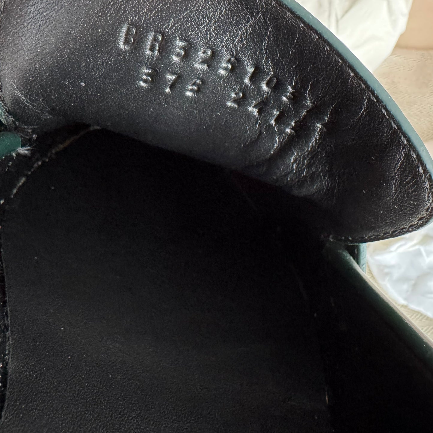 Hermes "Icone" Loafers in Green, size 37.5