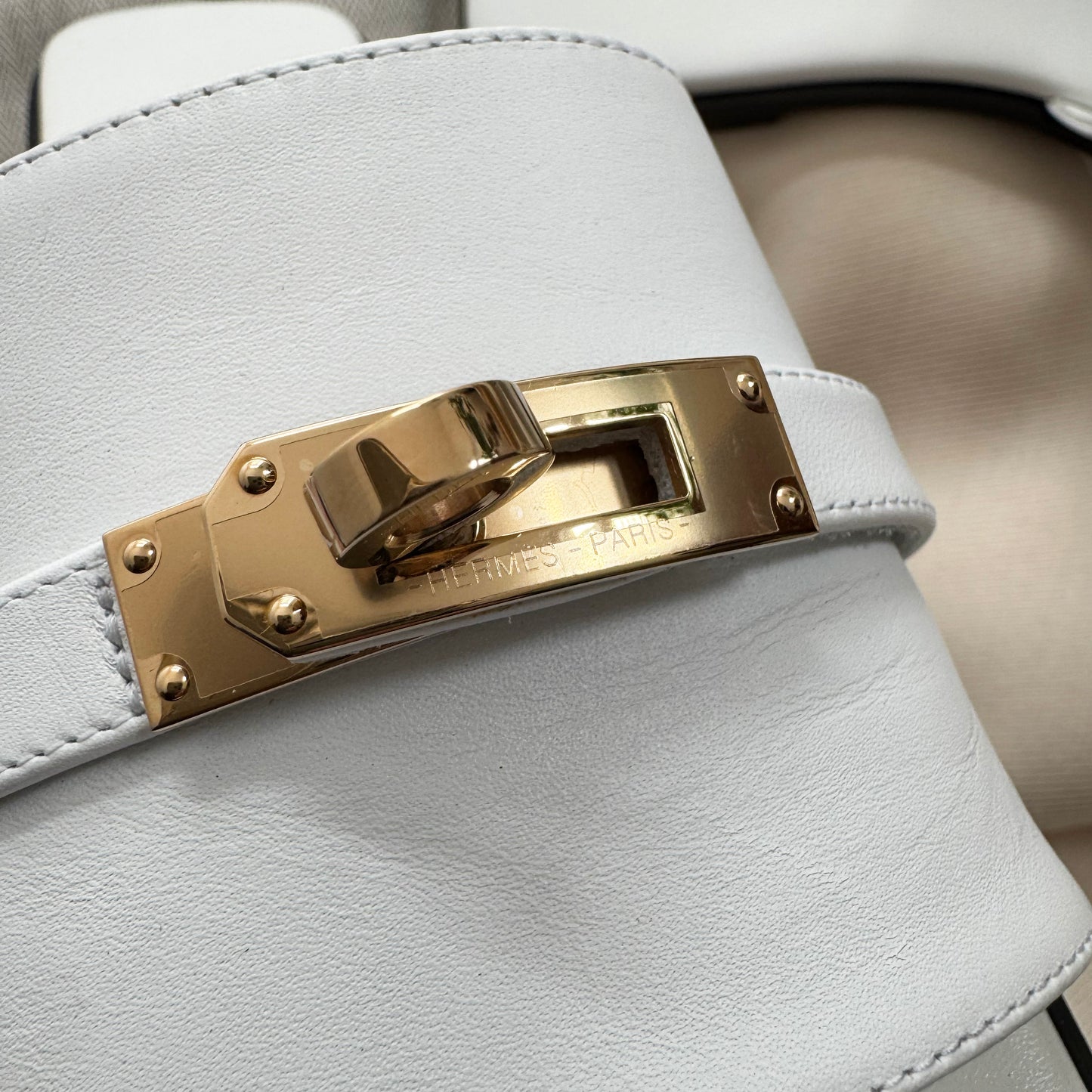 Hermès "Guilia" Sandal in White, size 38