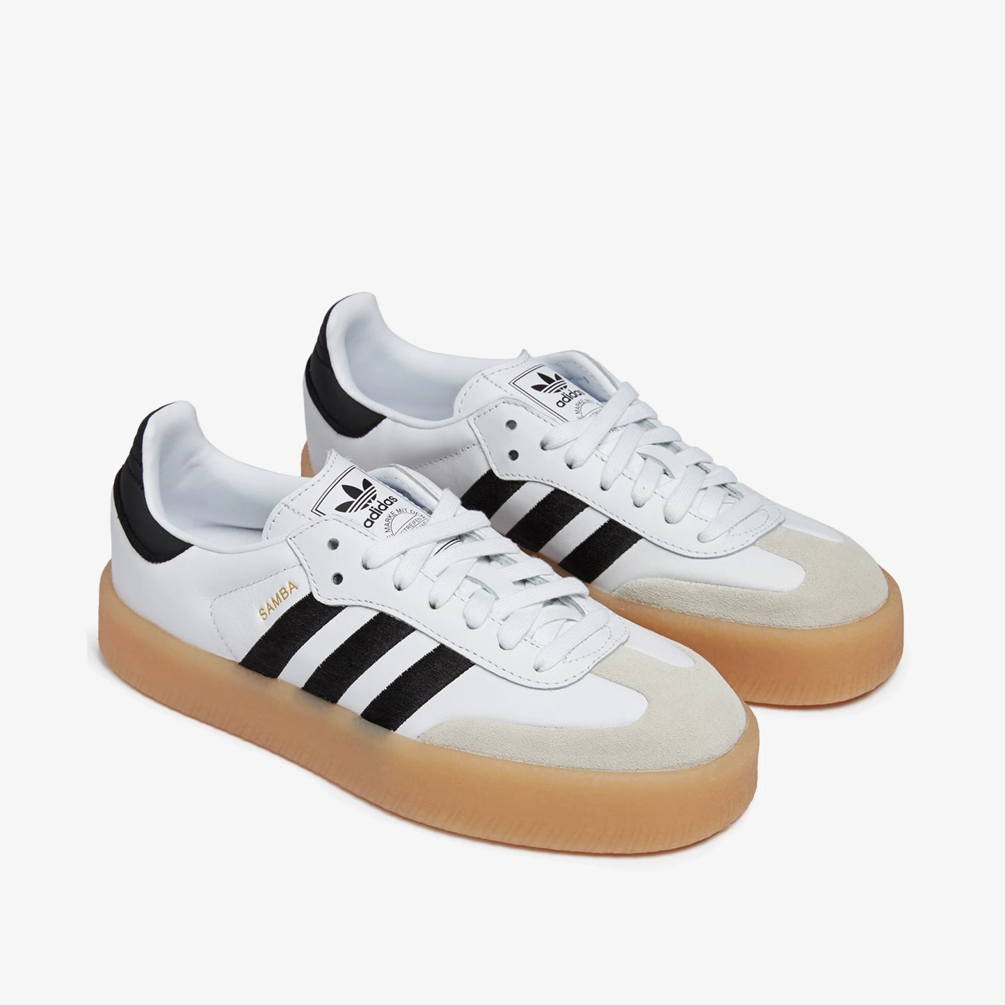 Adidas Sambae Sneakers in Black/White, size 6 (fits like 6.5)