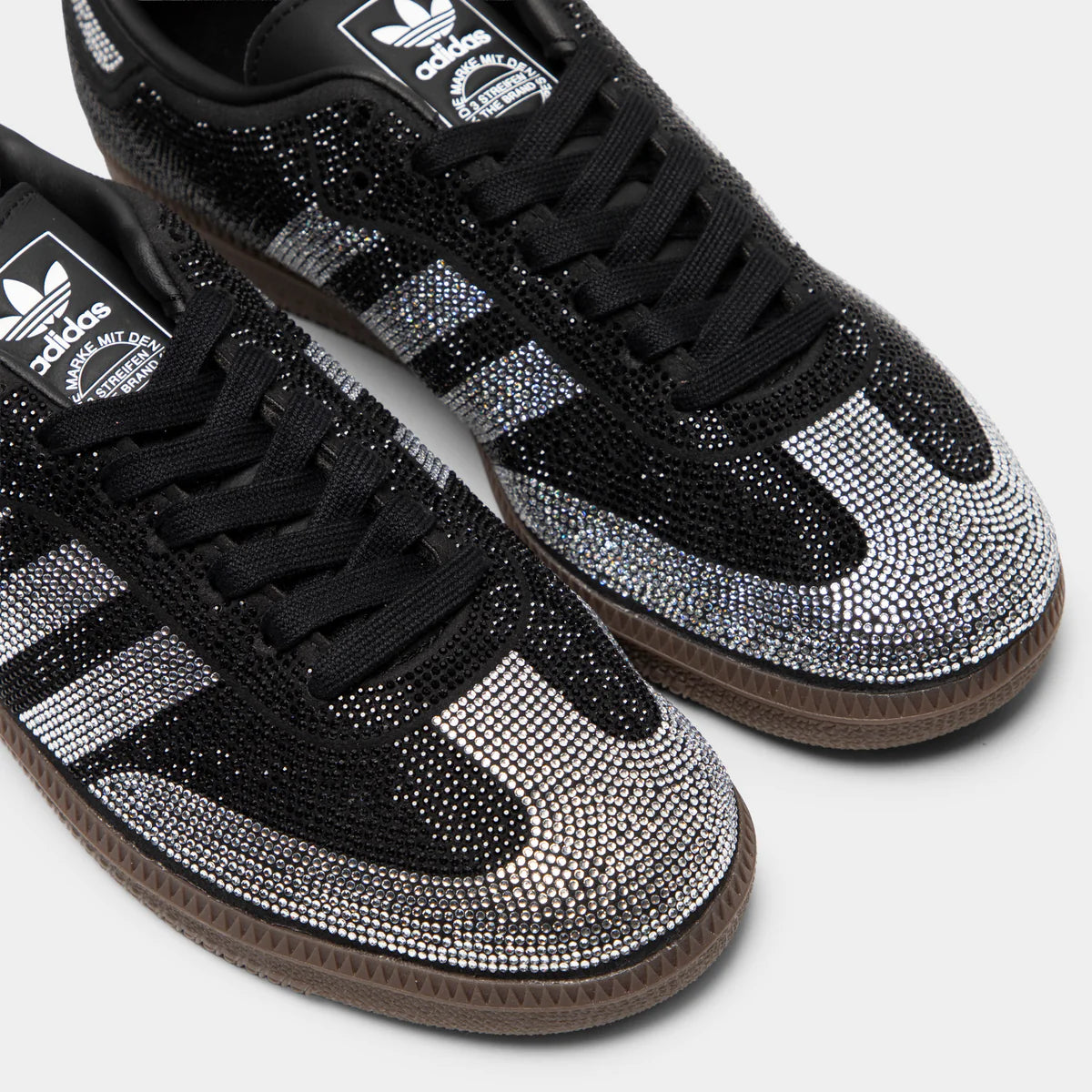Adidas Samba OG Rhinestone Sneaker in Black, size 7 (fits 7.5)