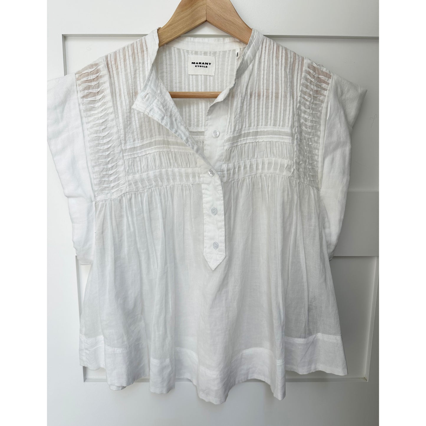 Isabel Marant Etoile "Leaza" Top in White, size 36