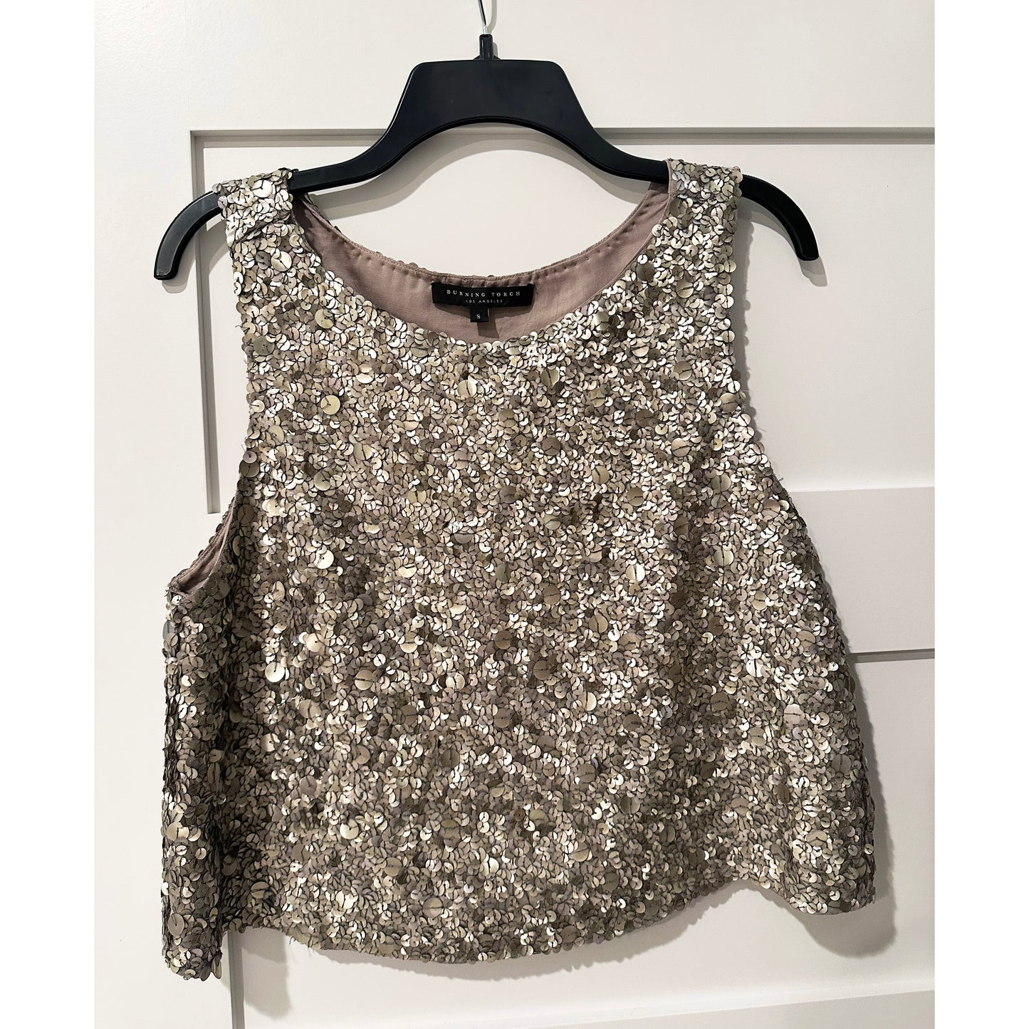 Burning Torch Sequin Top, size Small