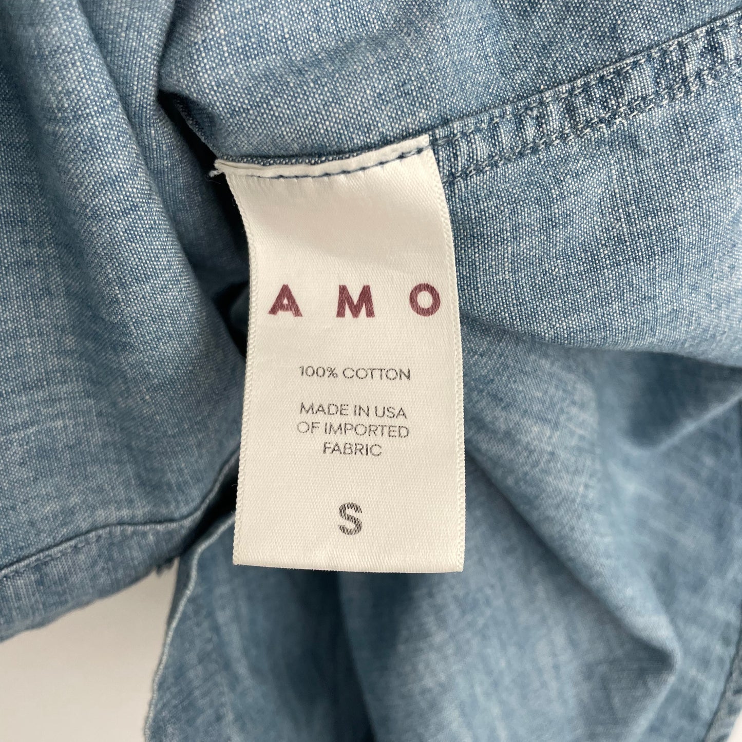 AMO Denim Shirt, size Small