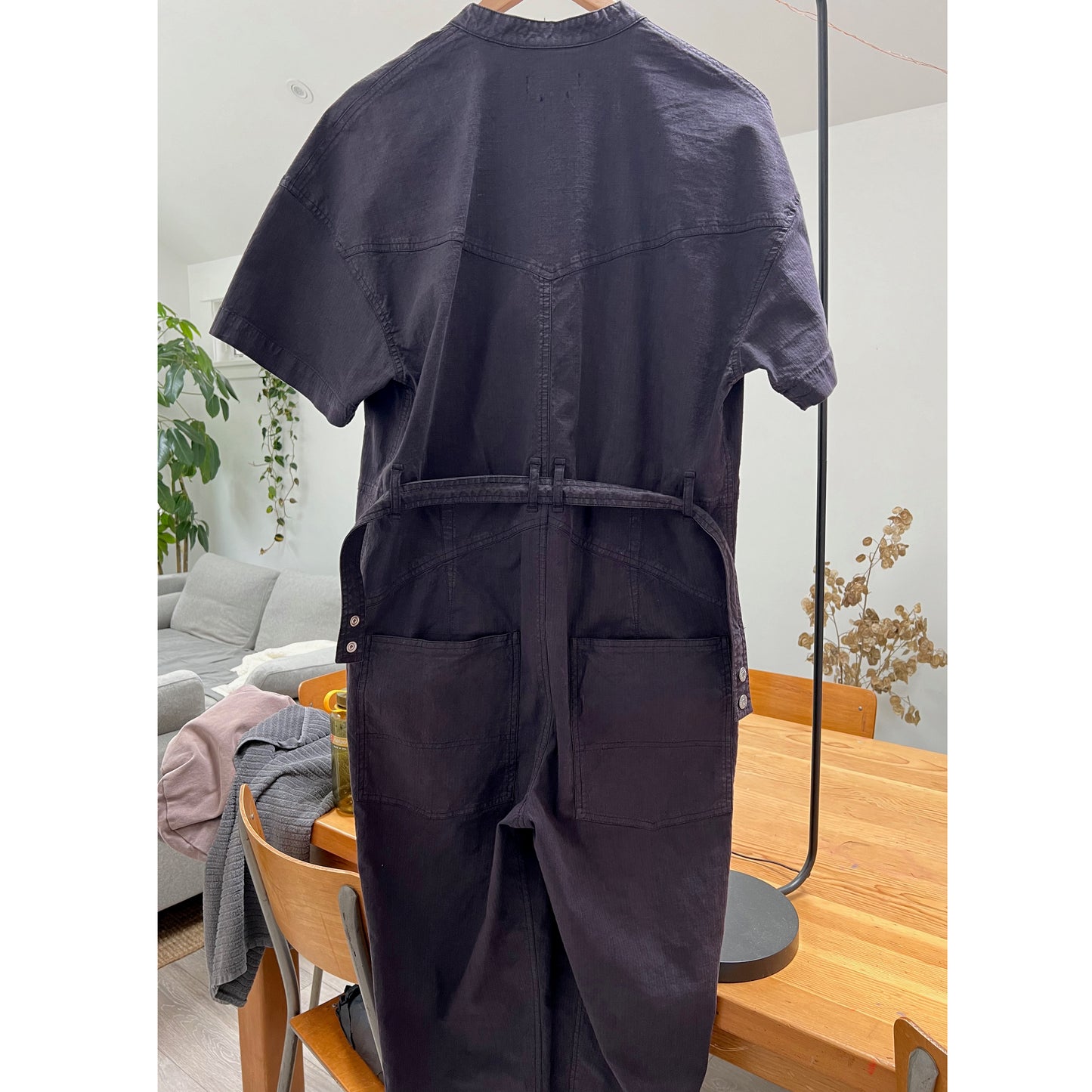 Isabel Marant "Etundra" Jumpsuit in "Washed Black" (IRL like a purple?), size 36 (fits size 2/4)