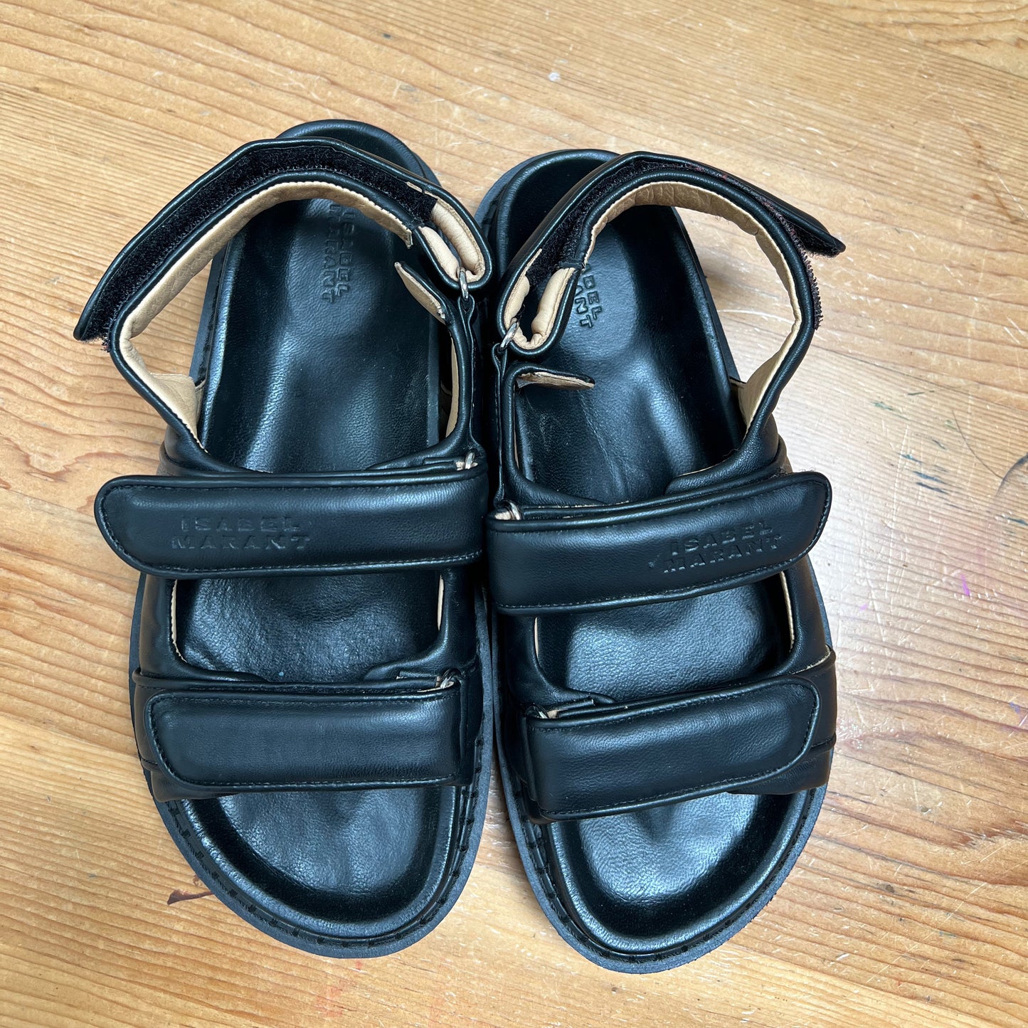 Isabel Marant "Madee" Sandals in Black, size 38 (fits like 7.5)