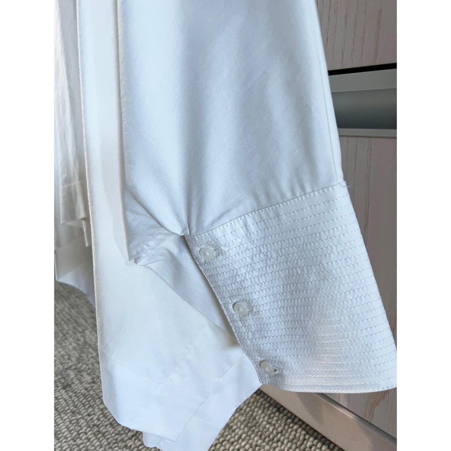 Lauren Bagliore Oversize White Shirt, size Small