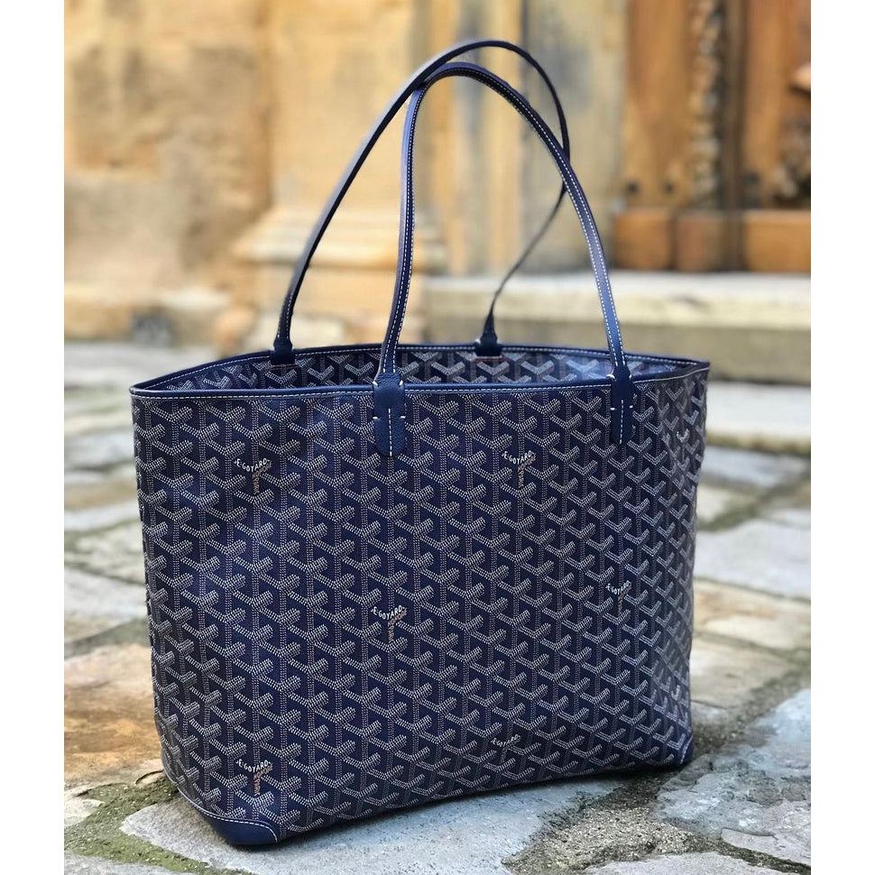 Sac fourre-tout Goyard "Artois" en bleu marine (taille MM)