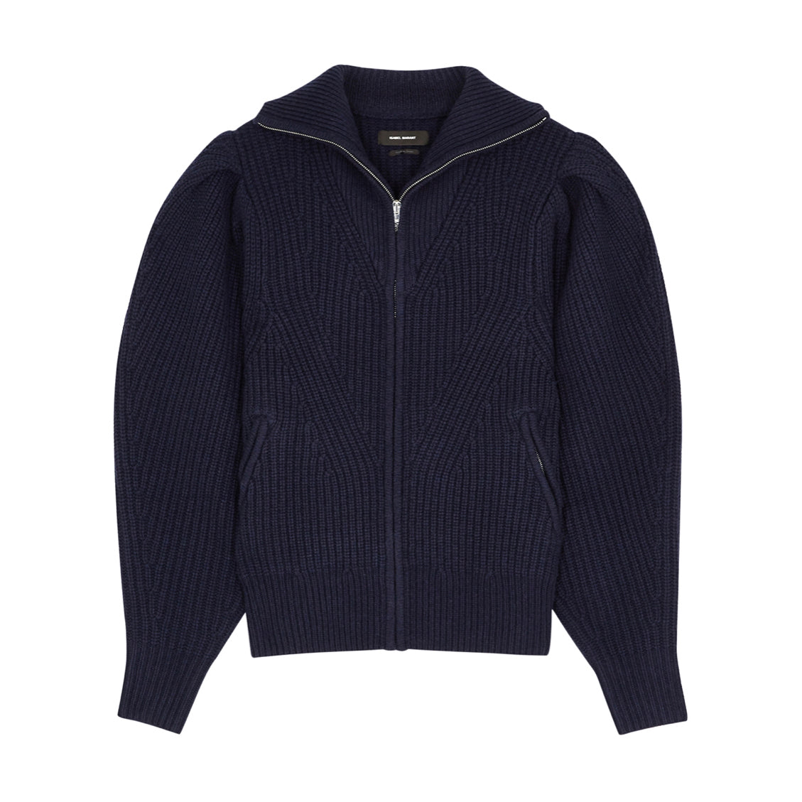 Isabel Marant "Abby" Zip-Front Cardigan in Navy, size 36