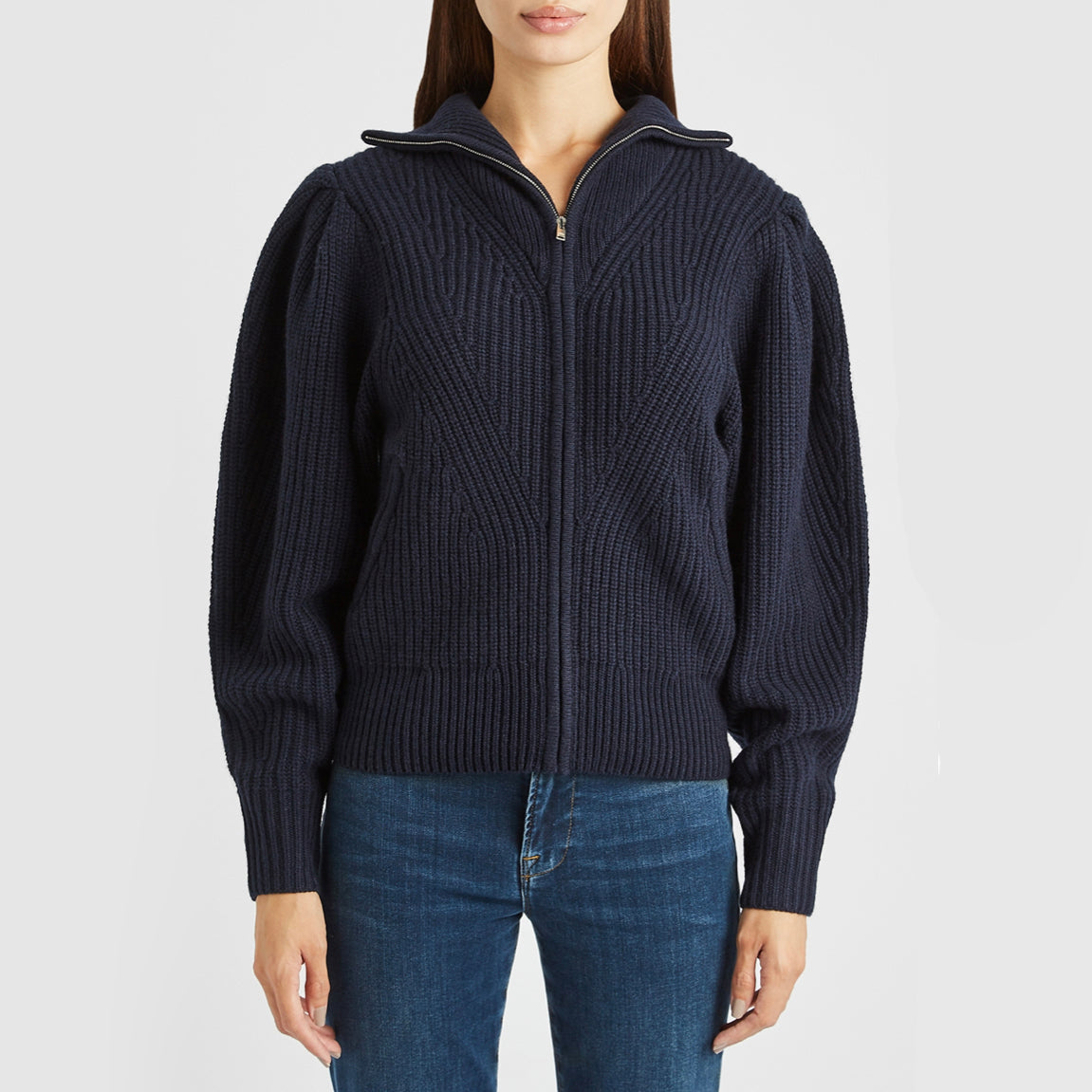 Isabel Marant Cardigan zippé « Abby » sur le devant, taille 36