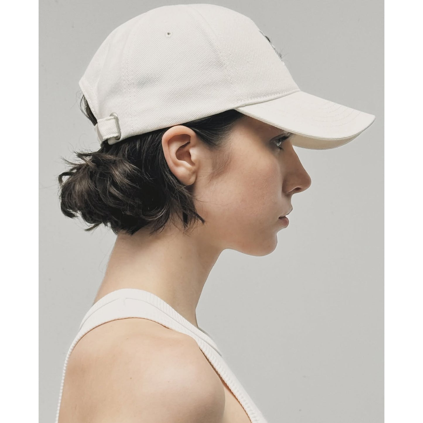 Bevza Logo Baseball Hat in White