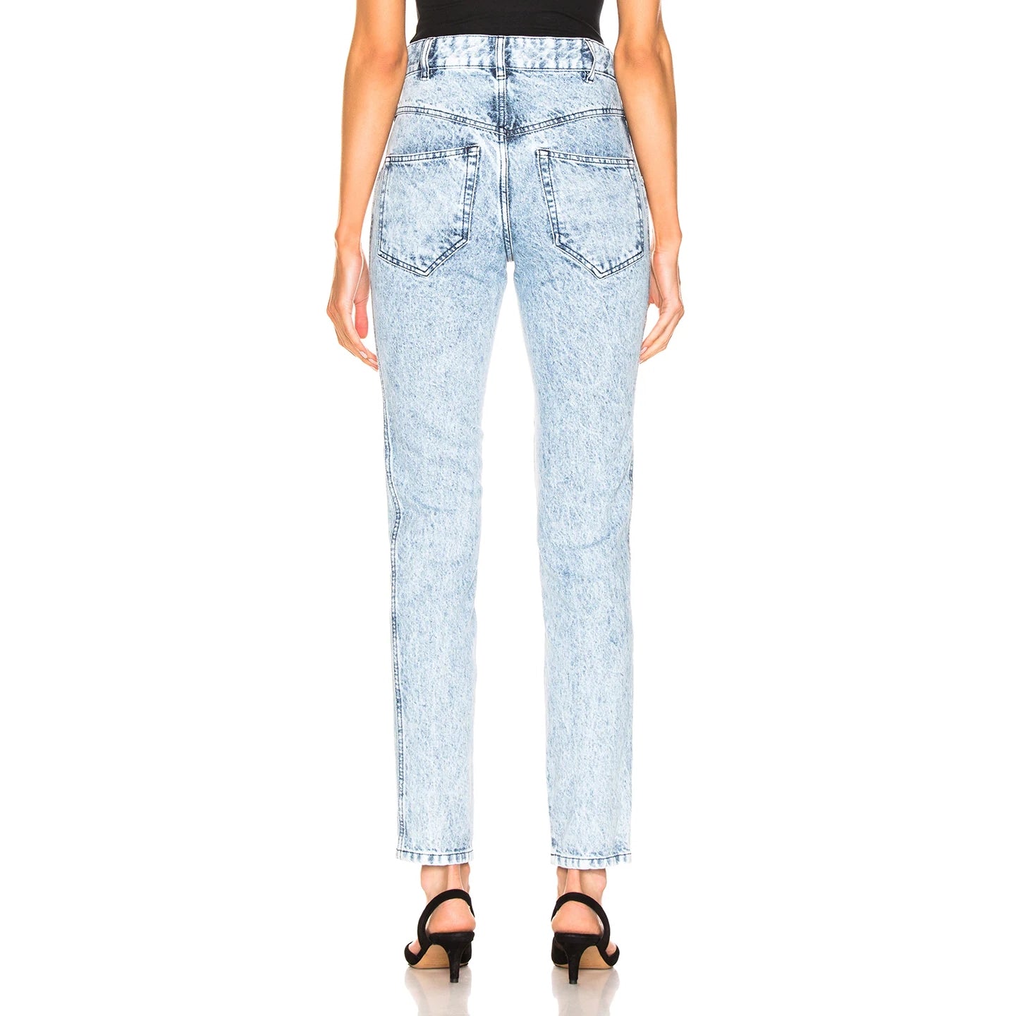 Isabel Marant "Lorricka" Jeans in Blue Snow, size 38