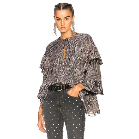 Isabel Marant "Basile" Sequin Top, size "0" (fits size small ish)