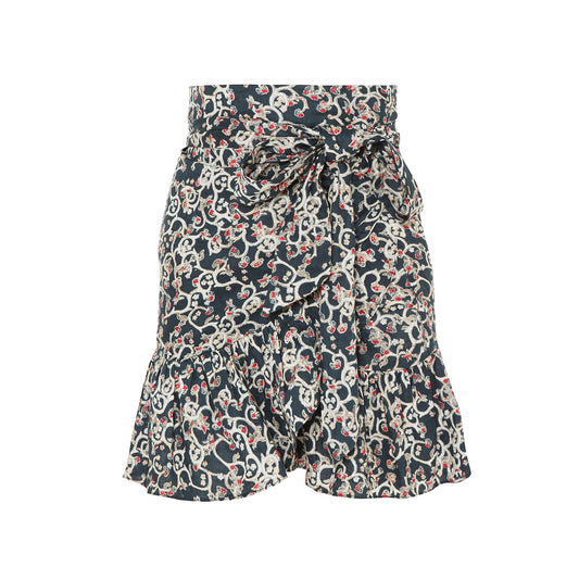 Jupe portefeuille imprimée Isabel Marant Etoile "Tempster", taille 38 (taille 4)