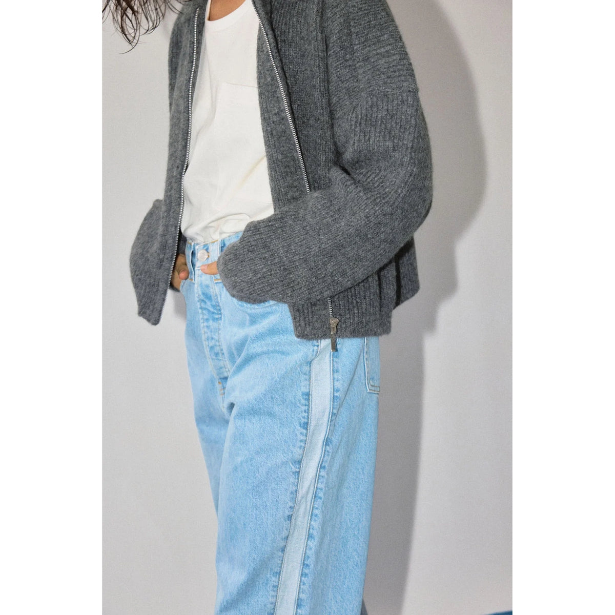 James Street Track Jean in Faded Blue, size 28