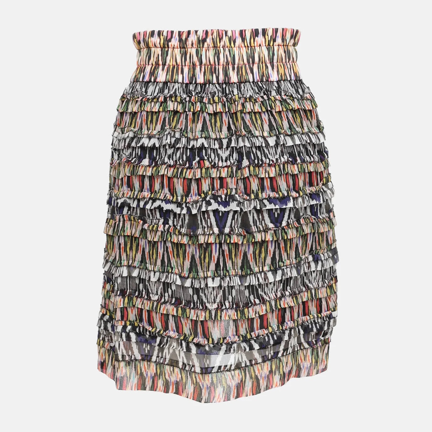 Isabel Marant "Piero" Printed Silk Mini Skirt, size 36