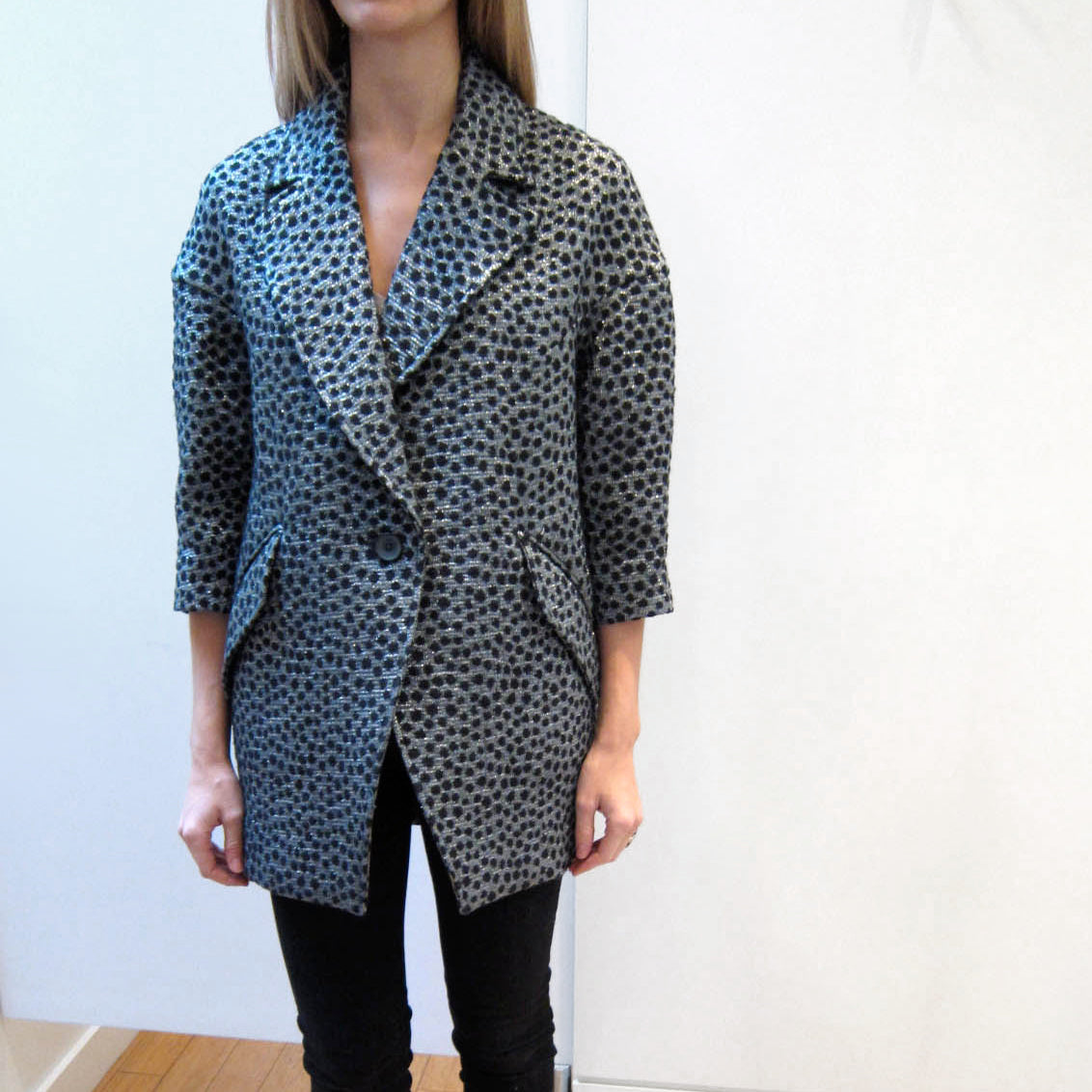 Isabel Marant "ALBURY" Polka Dot Jacket, size 36