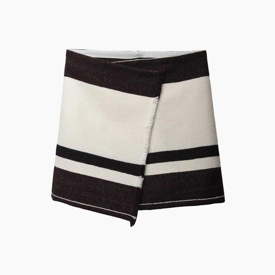 Isabel Marant "Adelaide" Striped Blanket Skirt, size 44