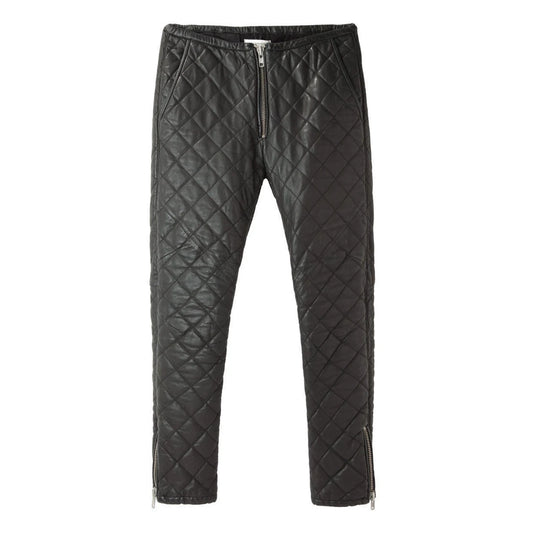 Isabel Marant "Broson" Quilted leather pants in Black, size 40 (fits like size small)