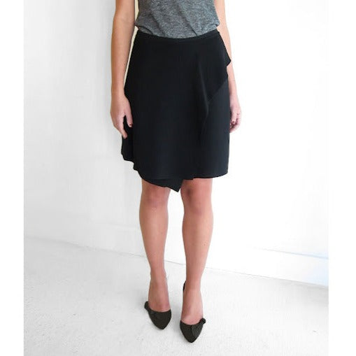 Isabel Marant "Alize" Black Crepe Skirt, size 40 (fits like 4/6)