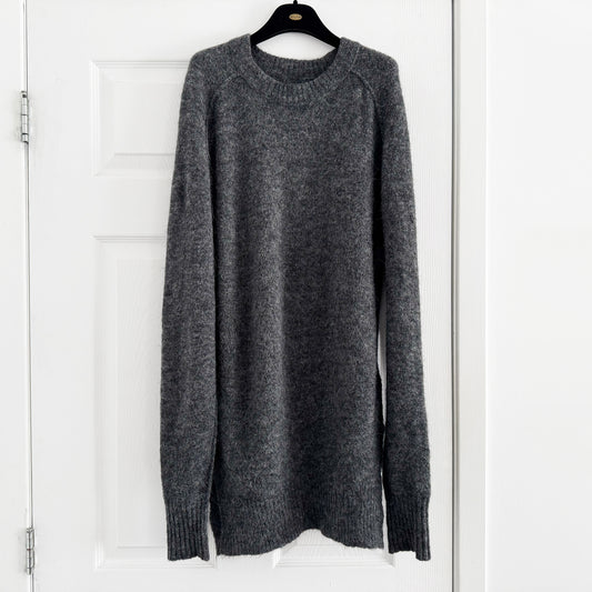 Isabel Marant Long Grey Alpaca Blend Sweater, size 36 (size Small)
